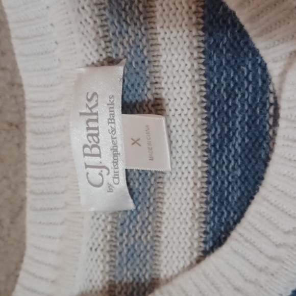 C.J. Banks button down striped cardigan - Picture 2 of 9